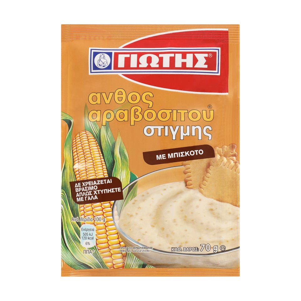 Άνθος Αραβοσίτου Στιγμής Μπισκότο 62g