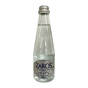 Zaro's Sparkling Ανθρακούχο Μεταλλικό Νερό Σε Γιάλινη Φιάλη 330 ml
