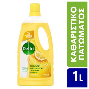 Dettol Καθαριστικό Πατώματος Αντιβακτηριδιακό Λεμόνι 1 lt