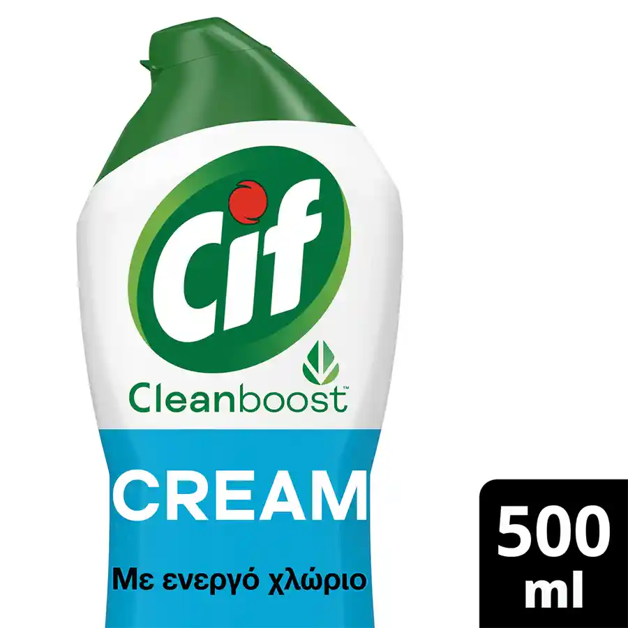 Cif Κρέμα Καθαρισμού Με Χλώριο 500ml.