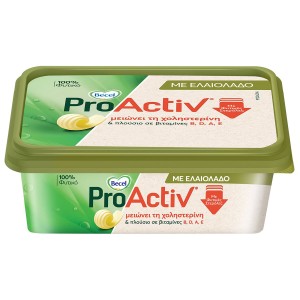 Becel Pro Activ Μαργαρίνη Με Ελαιόλαδο Vegan 225 gr