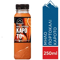Όλυμπος Φυσικός Χυμός Μήλο, Πορτοκάλι, Καρότο 250ml