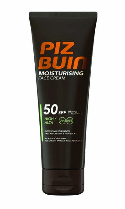 Piz Buin Αδιάβροχη Αντηλιακή Κρέμα Προσώπου SPF50 50ml