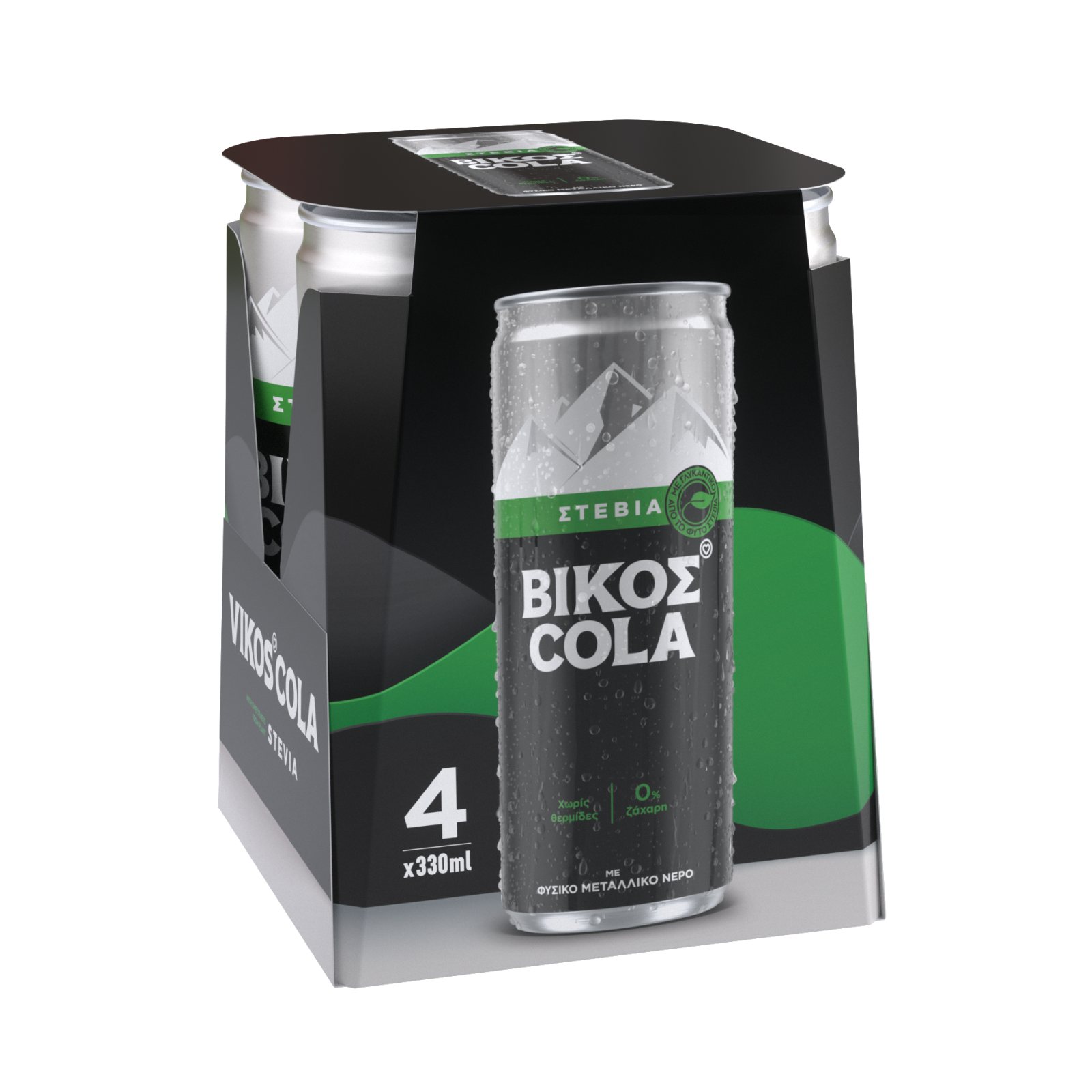 Αναψυκτικό Cola Στέβια Κουτί 4x330ml