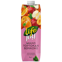 Life Πορτοκάλι Μήλο Βερίκοκο 1lt