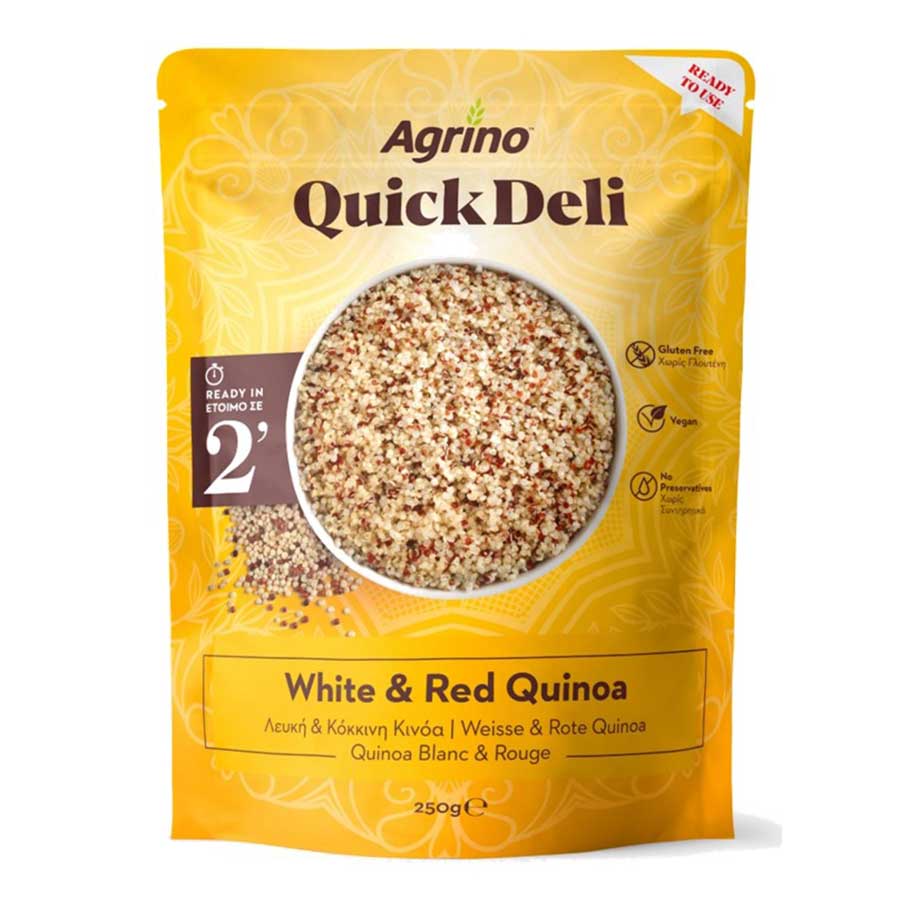 Agrino Quick Deli Λευκή & Κόκκινη Κινόα  Χωρίς Γλουτένη 250γρ.