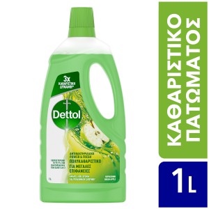 Dettol Καθαριστικό Πατώματος Αντιβακτηριδιακό Πράσινο Μήλο 1 lt