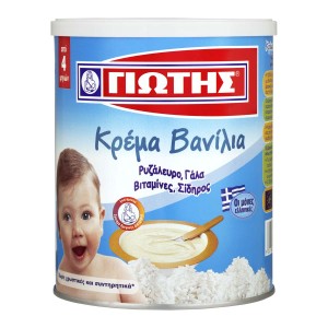 Γιώτης Βρεφική Κρέμα Βανίλια 4+ Μηνών 300 gr