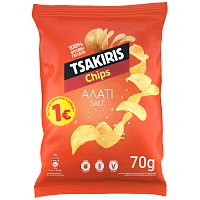 Tsakiris Chips Αλάτι 70gr ΠΤΛ 1€