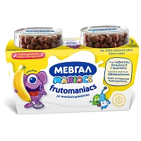Μεβγάλ Frutomaniacs Μπανάνα-Σοκολάτα 2x140gr