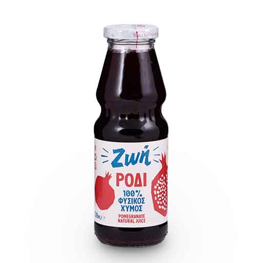 Ζωή Χυμός Φυσικός Ρόδι 330ml.