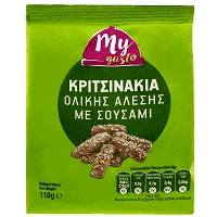 My Gusto Κριτσίνια Ολικής Άλεσης Με Σουσάμι 110gr