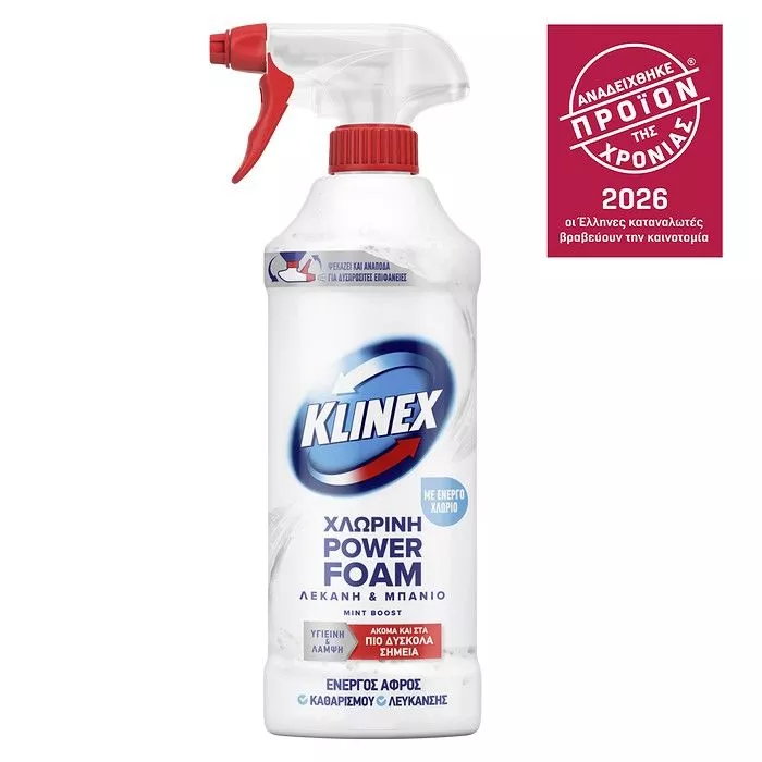 KLINEX ΣΠΡΕΥ FOAM ΜΠΑΝΙΟ ΧΛΩΡ 435MLΧ12Τ