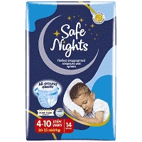 Safe Nights Παιδικό Εσώρουχο Αγόρι 4-10 Ετών 20-35kg 14τεμ