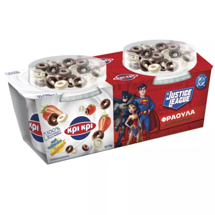 ΚΡΙΚΡΙ KIDS ΕΠΙΔΟΡΠΙΟ ΓΙΑΟΥΡΤΙΟΥ DC ΦΡΑΟΥΛΑ-CHOCO LOOPS  2x170g