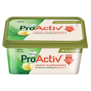 Becel Pro Activ Μαργαρίνη Με Ελαιόλαδο Vegan 450 gr