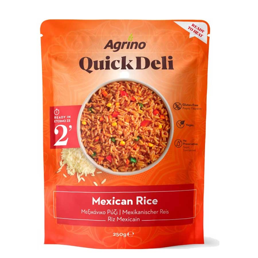 Agrino Quick Deli Μεξικάνικο Ρύζι Χωρίς Γλουτένη 250γρ.