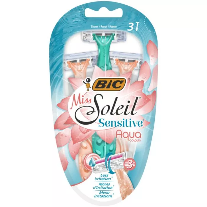 BIC MISS SOL SENSITIVE  AQUA Ξυραφάκια 3 τεμάχια