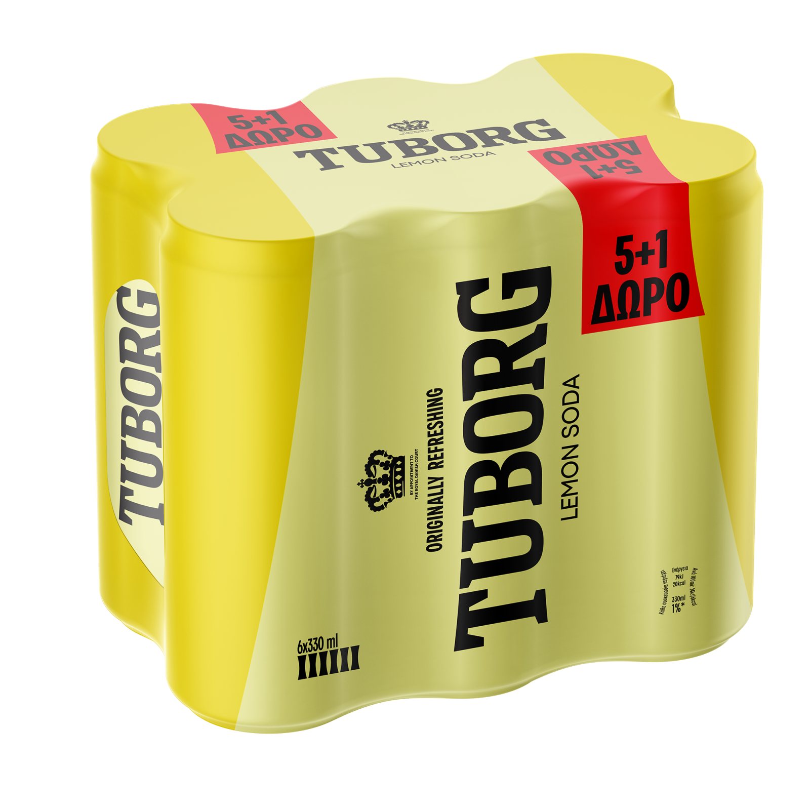 Σόδα Λεμόνι Κουτί 330ml 5+1 Δώρο