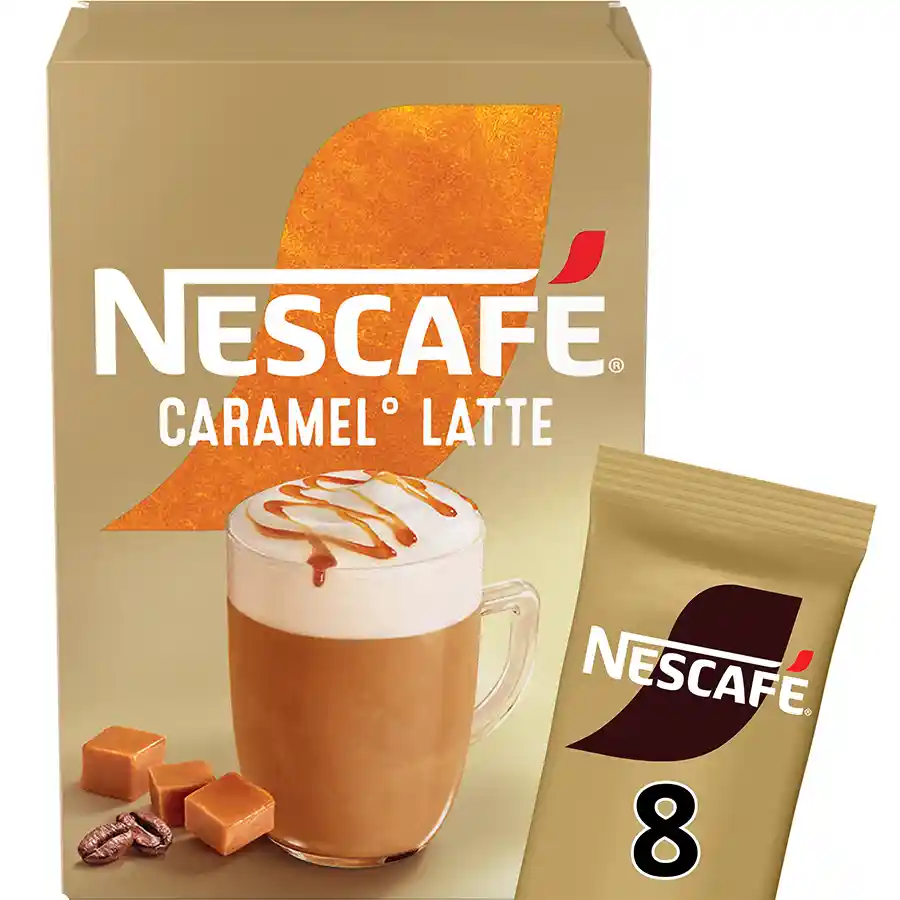 Nescafe Καφές Caramel Latte Σε Φακελάκια 8τεμ.
