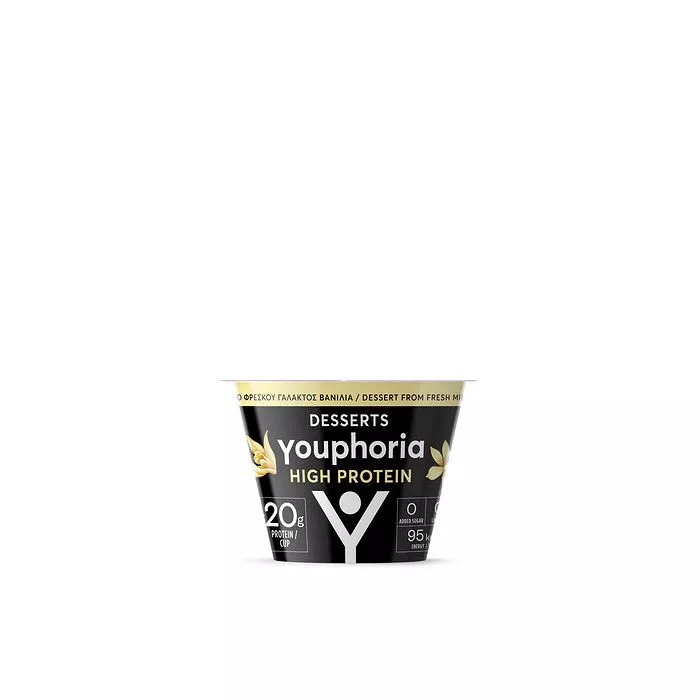 YOUPHORIA ΚΡΕΜΑ ΒΑΝΙΛΙΑ HIGH PROTEIN 180ΓΡ