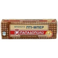 Παπαδοπούλου Μπισκότα Πτι Μπερ Με Αλεύρι Ολικής Άλεσης 225gr