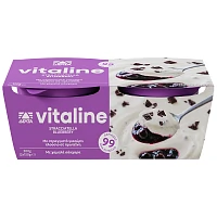 Vitaline Επιδόρπιο Γιαουρτιού Στρατσιατέλα-Μπλούμπερι 2x150gr