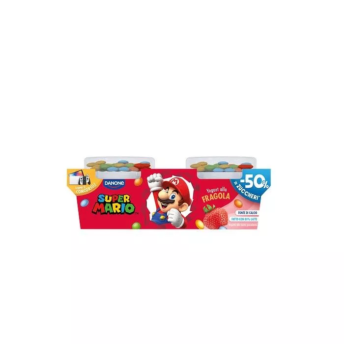 SUPER MARIO Φράουλα 2Χ110gr