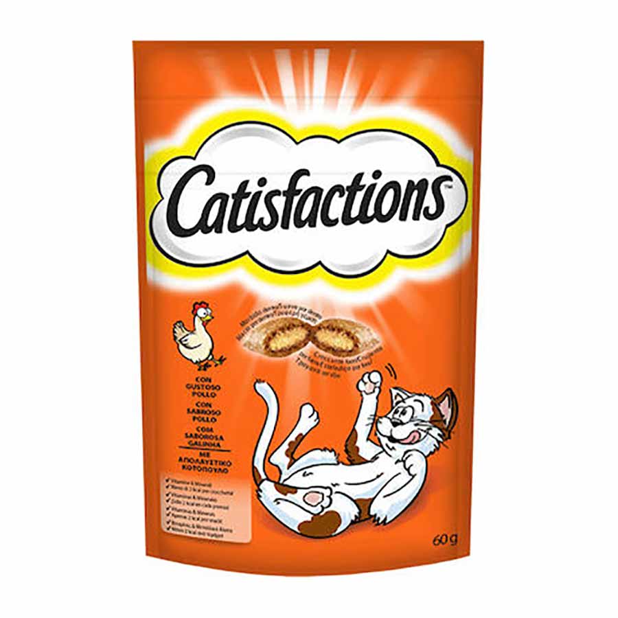 Catisfactions Σνακ Γάτας Κοτόπουλο 60γρ.