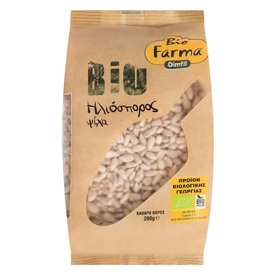 Bio Farma Ηλιόσπορος Ωμός Βιολογικός 200γρ.
