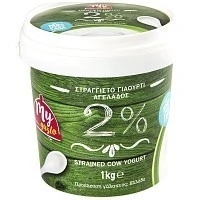 My Gusto Γιαούρτι Στραγγιστό 2% Λιπαρά 1kg