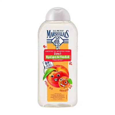 Le Petit Marseillais Παιδικό Σαμπουάν Ροδάκινο & Βερίκοκο 300ml
