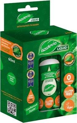 Isostevia Γλυκαντικό Υγρό Με Στέβια 60ml.