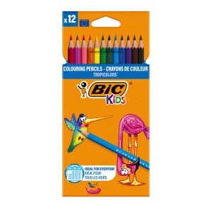 Bic Kids Tropicolors Ξυλομπογιές 12 Τεμάχια